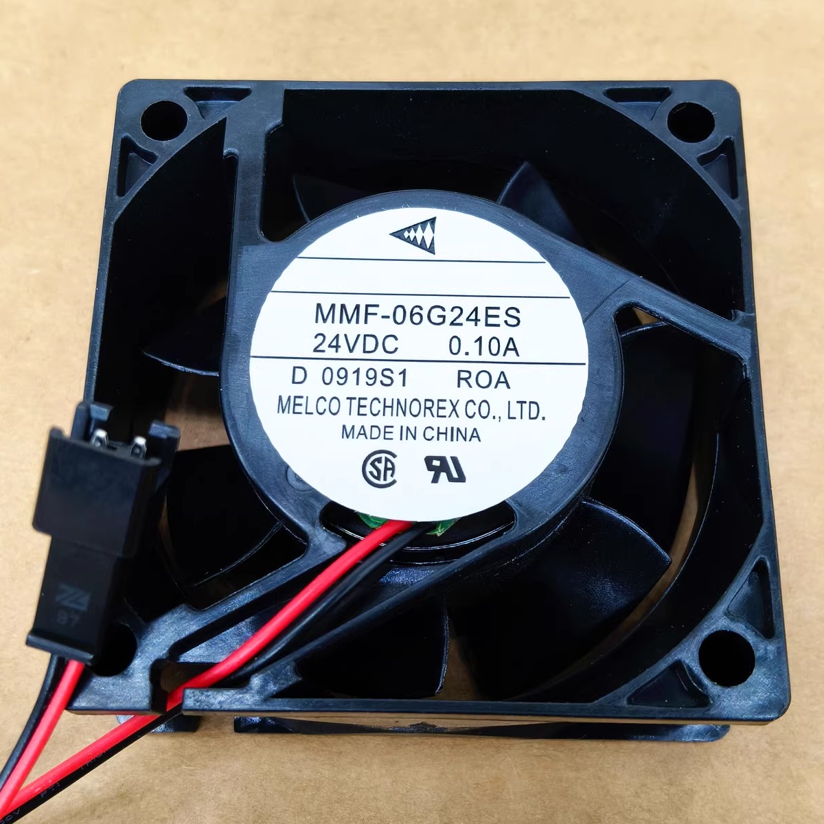 三菱 MMF-06G24ES 24V 0.10A 6CM 6025 2线 60*60*25MM变频器风扇