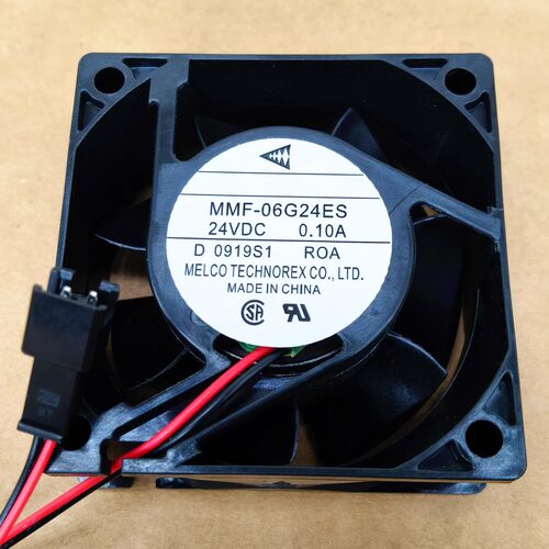 三菱 MMF-06G24ES 24V 0.10A 6CM 6025 2线 60*60*25MM变频器风扇