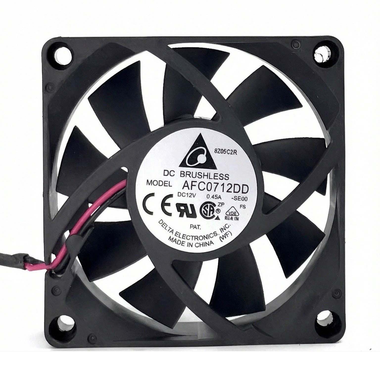 全新台达AFC0712DD 7020 12V 0.45A 7cm CPU散热器风扇4线PWM调速