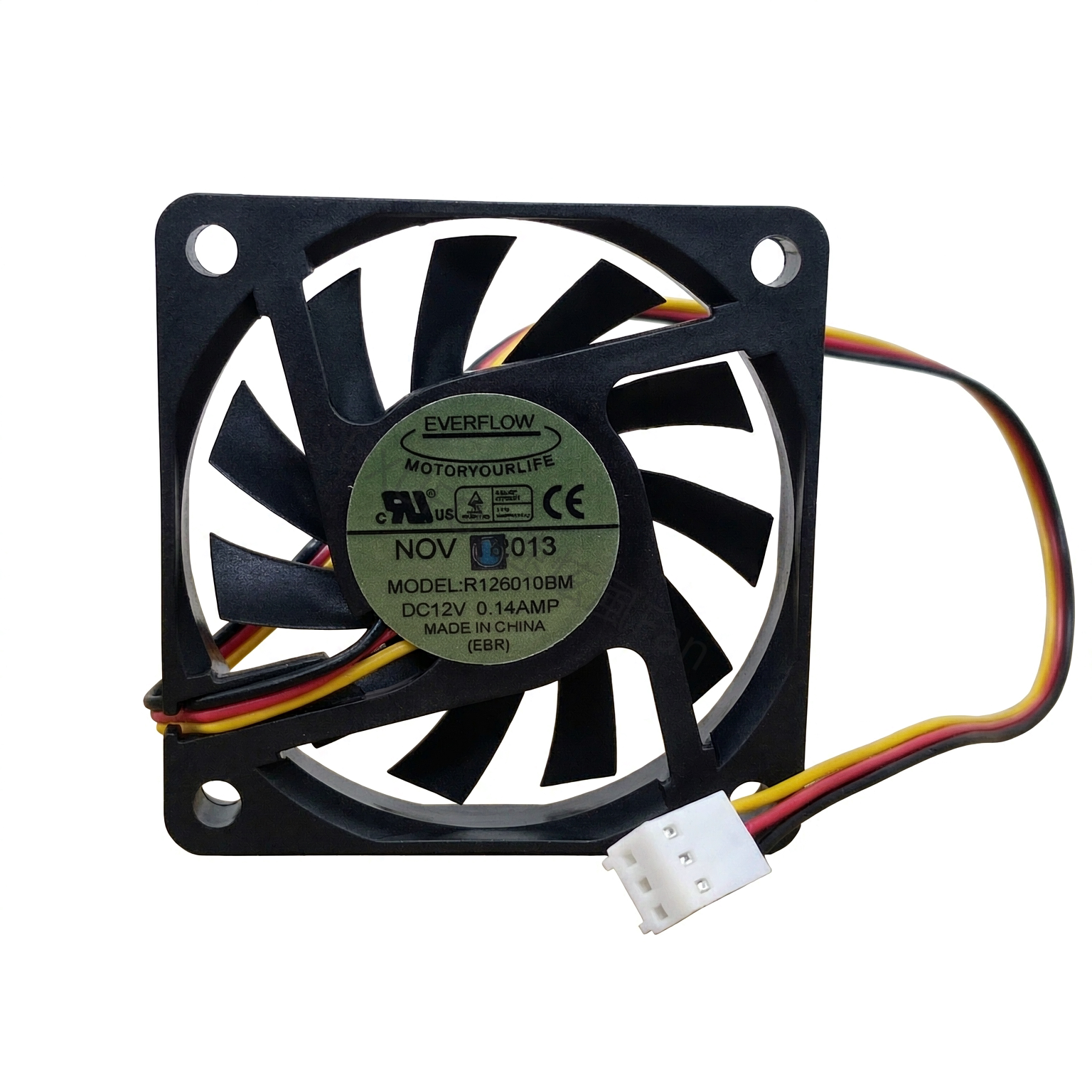 全新EVERFLOW R126010BM 6015 DC12V 6CM厘米 0.14A 机箱散热风扇