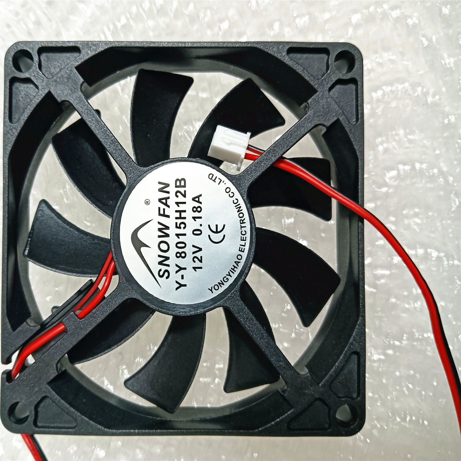 全新SNOWFAN Y-Y8015H12B 12V 0.18A 8015 8CM 滚珠轴承 静音风扇