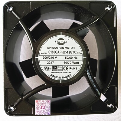 全新SINWAN S180GAP-22-1 200/240 V 60/70 Watt 17689 散热风扇