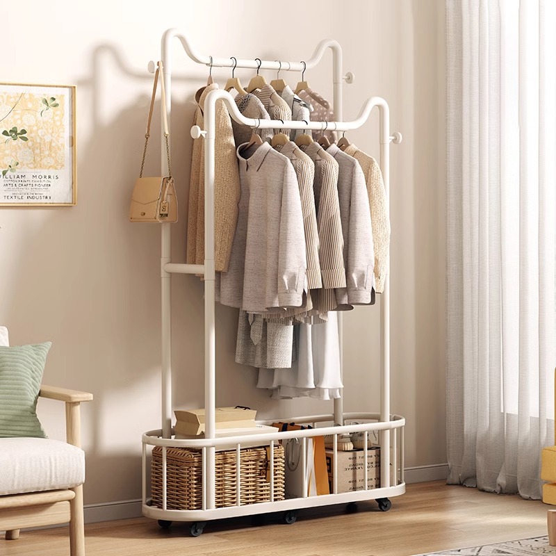 【衣架落地】室内可移动小型简易
