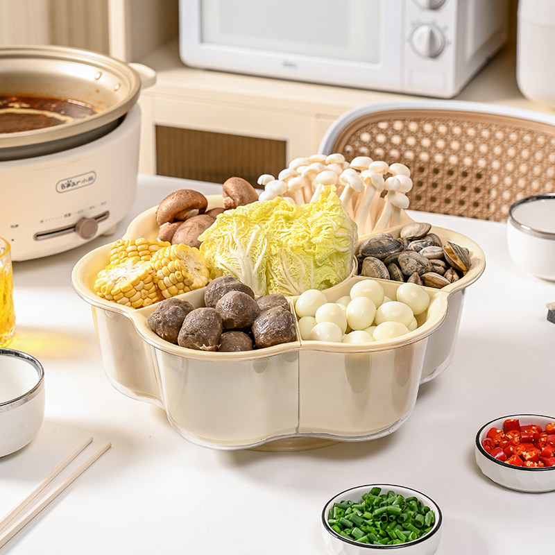 旋转火锅配菜盘家用分格蔬菜拼盘厨房备菜盘家用塑料洗菜盆沥水篮,厨房/烹饪用具,配菜/备菜盘,淘宝优惠券,粉丝福利购,淘宝优惠卷