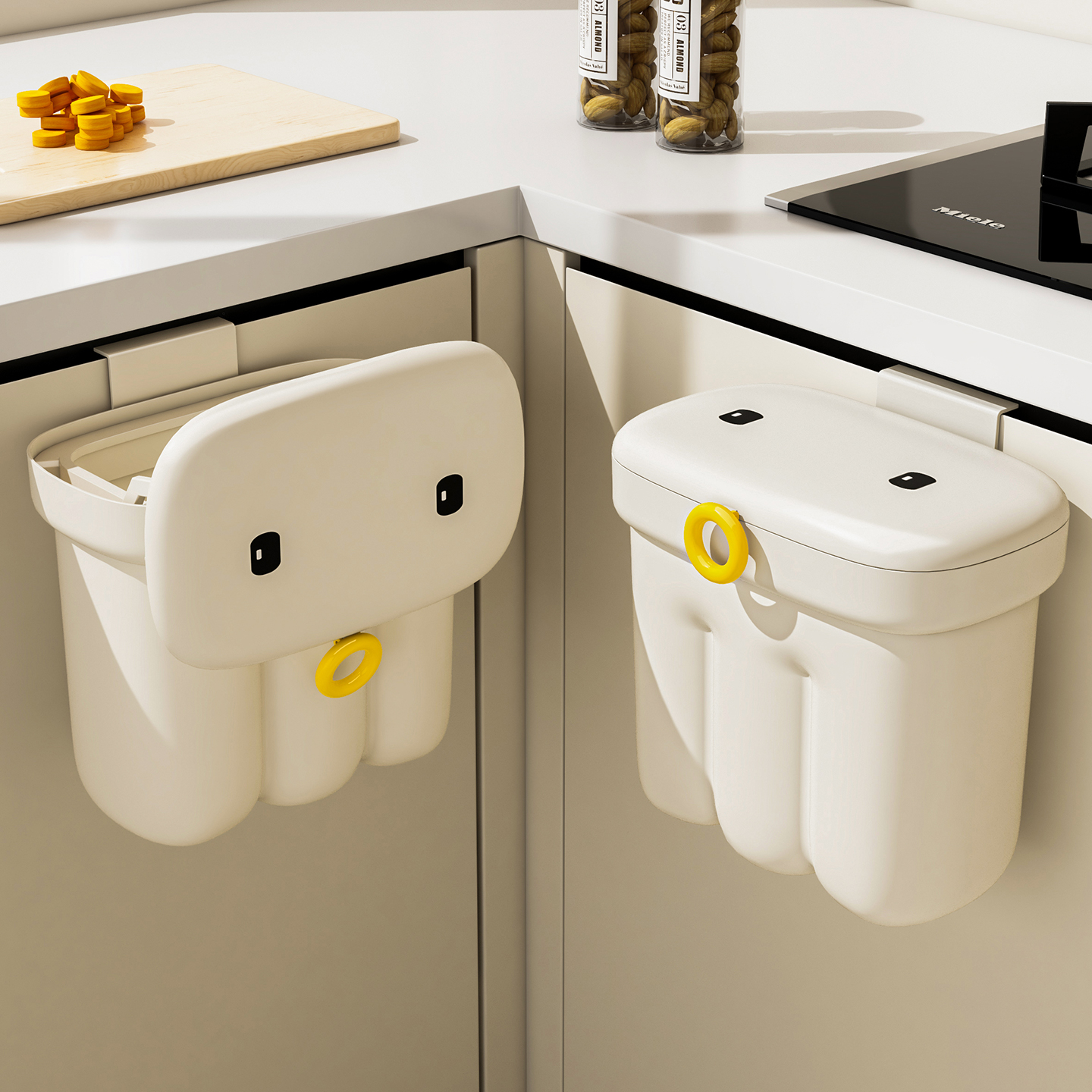 【映调】章鱼垃圾桶厨房挂式