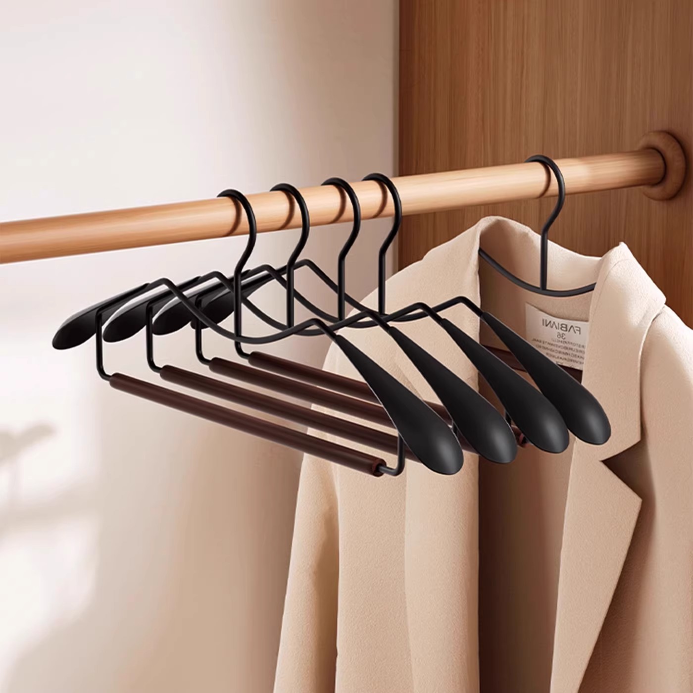 【映调】榉木衣架宽肩防滑晾衣架