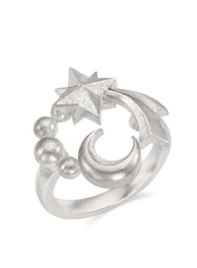 原创S925银针气质月亮耳钉