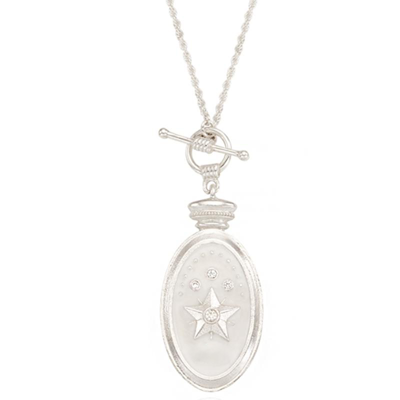 GRENONS指南针珍珠母项链女韩国新款高级时髦个性优雅吊坠项链