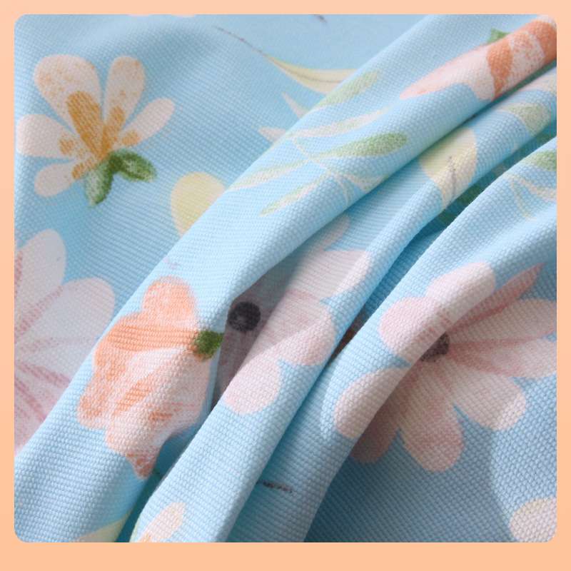 ?老粗布床单单件纯棉100加厚加密田园碎花床笠炕单三件套被