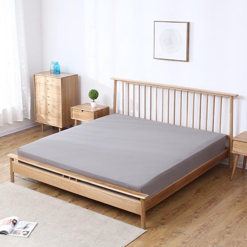 北欧实木床现代简约原木1.8米1.5单双人纯日式全橡木婚床主卧家具