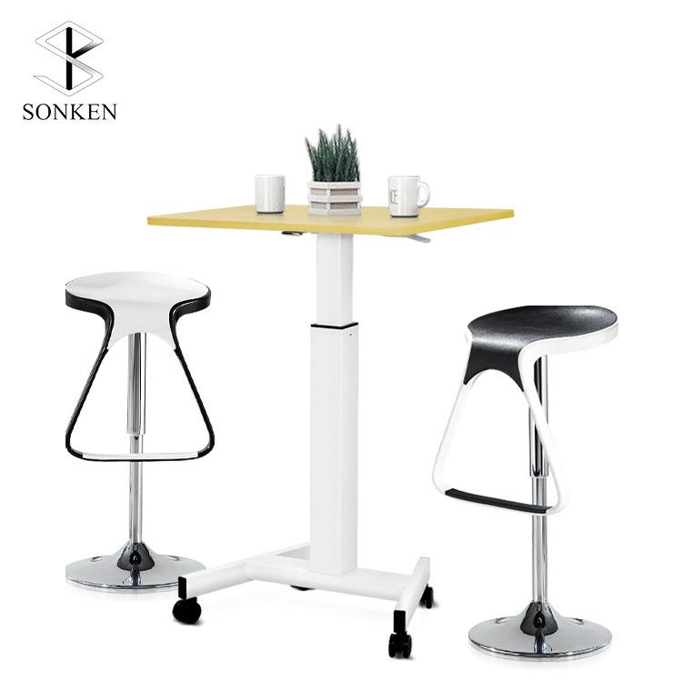 多用商业便捷演讲台可升降桌折叠桌子可移动讲台带刹车轮