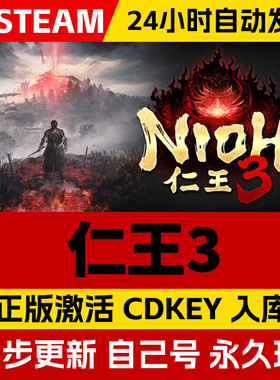 STEAM游戏 仁王3 全球区激活码CDK 永久入库 全DLC激活入库