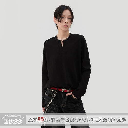 散养文化「序写」正肩长袖t恤秋