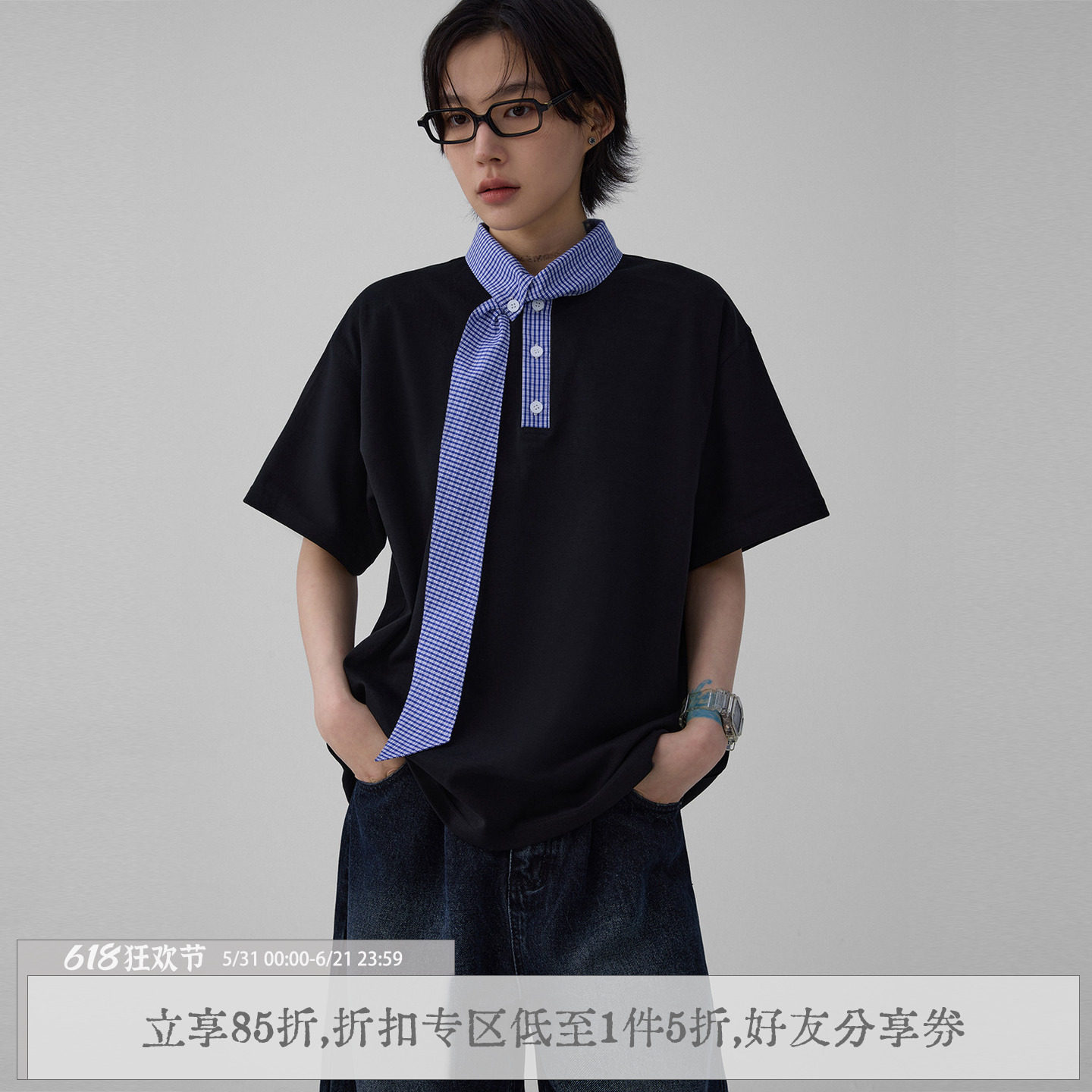【李欣燃同款】sameuoo散养文化「航海系」夏情侣短袖t女中性风