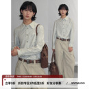 sameuoo散养文化「浮影」长袖 波西米亚风莱赛尔混纺衬衣 条纹衬衫