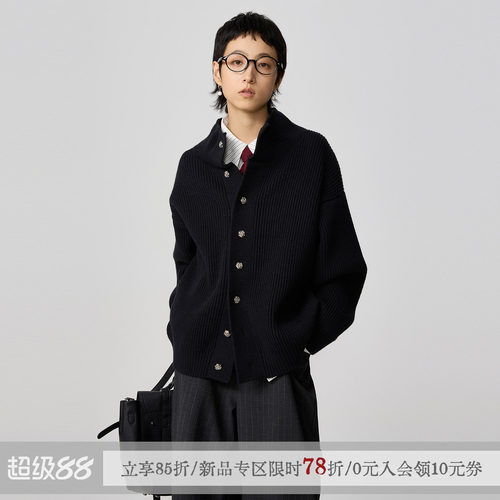 散养文化「圭野」高领毛衣外套秋