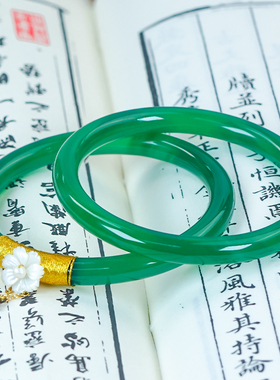 节日礼品送孩子天然玛瑙大气气质流苏花瓣手镯叮当镯一对