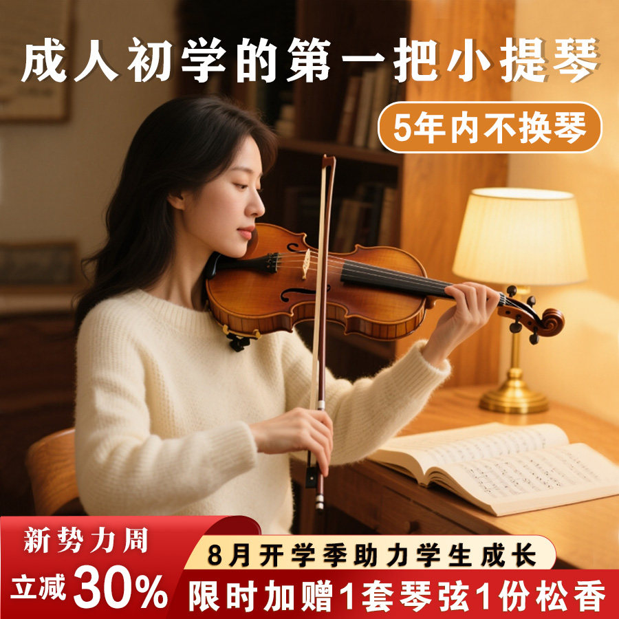 成人初学款手工小提琴