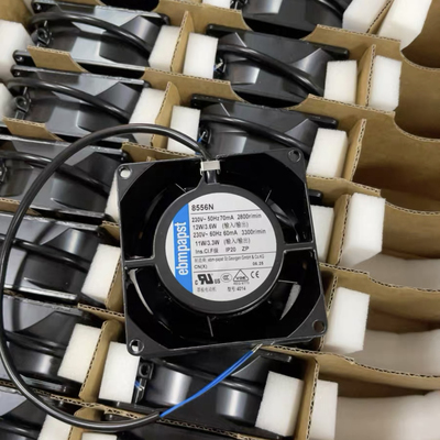 ebm德国8556N/NR/V/A 8550N/V 8038 220v 金属耐高温机柜散热风机