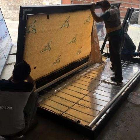 大型单面靠墙户外滚动灯箱 落地式灯箱自动更换画面灯箱 宣传栏