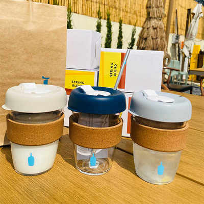 日本现货bluebottle蓝瓶子咖啡杯礼赠高硅耐热玻璃保温随行随手杯