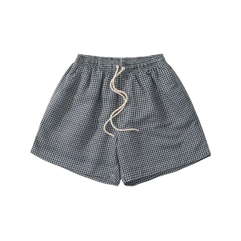 LP风轻奢格子速干沙滩短裤