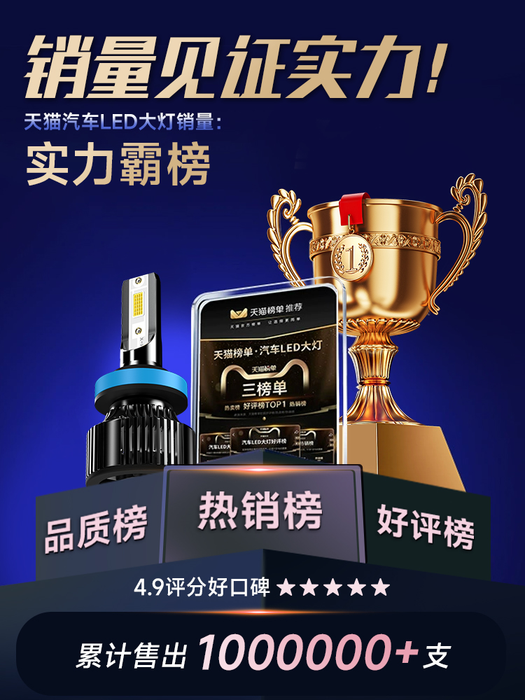 13-15-16-18款雪佛兰赛欧3LED前大灯改装远近一体H4超亮汽车灯泡