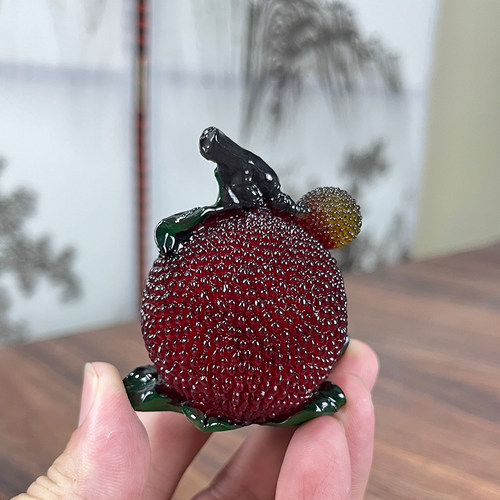 变色茶宠水果摆件茶台装饰茶玩