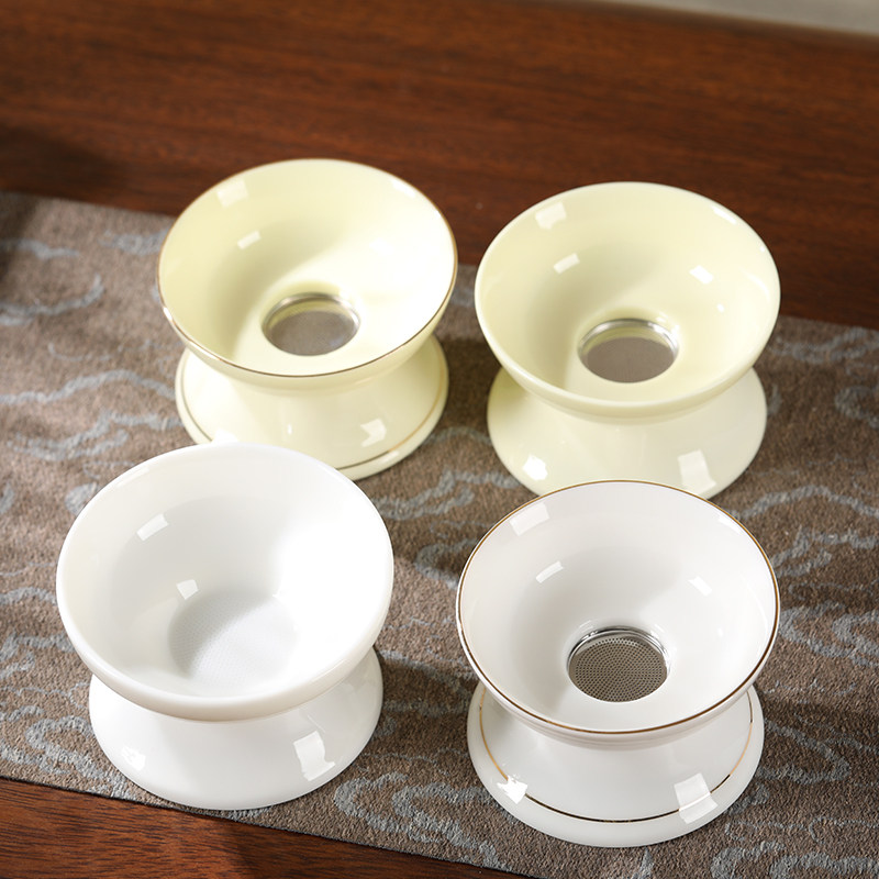 茶漏泡茶过滤器羊脂玉白瓷茶漏隔茶叶一体茶滤网茶具配件茶隔公杯,餐饮具,茶滤,淘宝优惠券,粉丝福利购,淘宝优惠卷