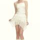 浪漫少女白色不规则多层拼接半身短裙女 原创法式 SURE ENOUGH