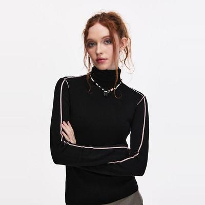 SURE ENOUGH 赵露思同款原创春季高领羊毛针织打底衫内搭上衣女