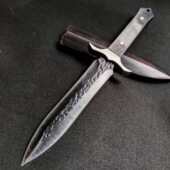 大马士革钢刀随身刀具开刃小刀收藏水果刀家用水果刀多功能刀直刀