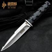 户外瓜果刀直刀野营便携高硬度随身刀具防身野外多用刀水果刀开刃