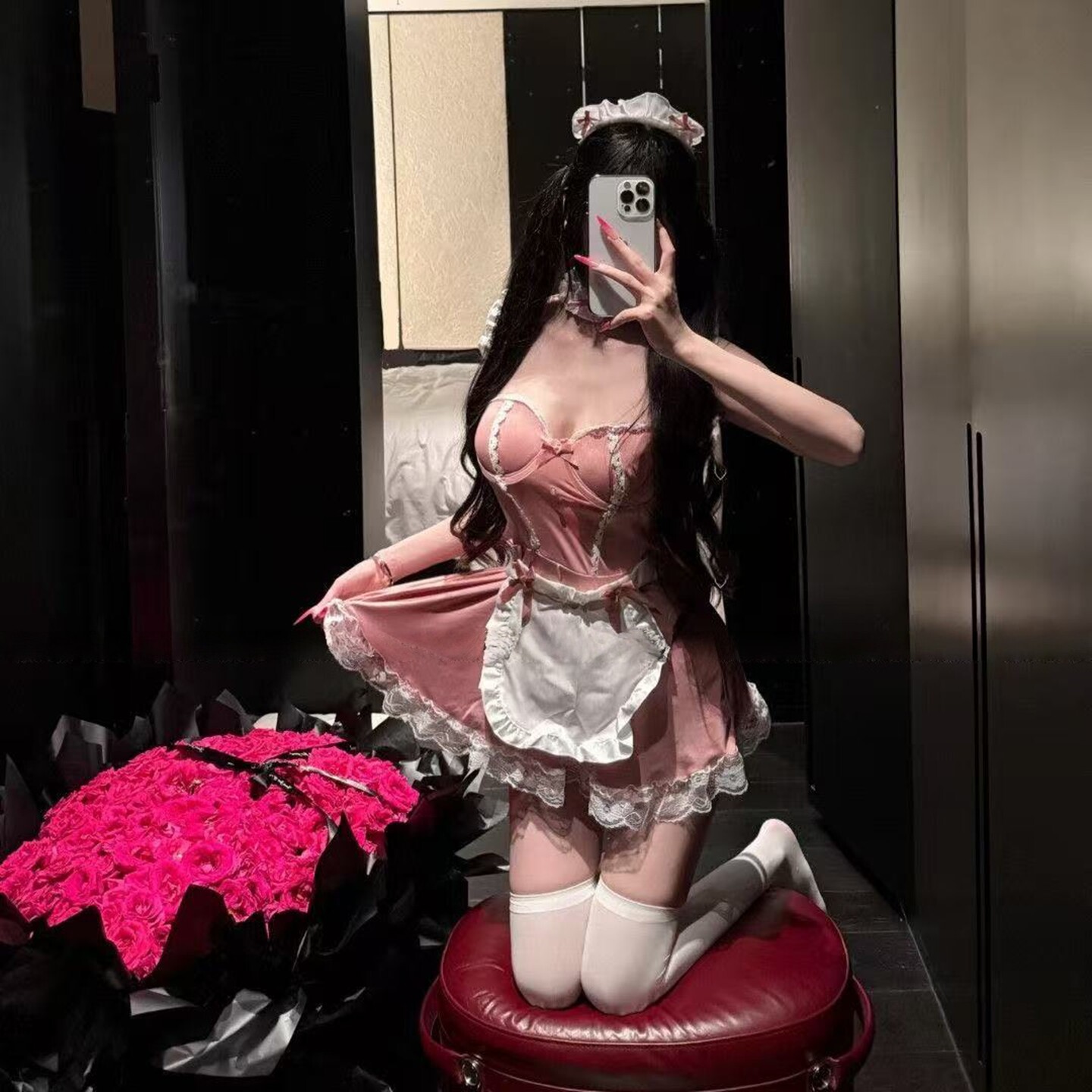 性感睡裙女仆cos装蕾丝内衣情调
