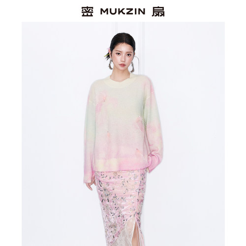 马海毛慵懒新中式毛衣