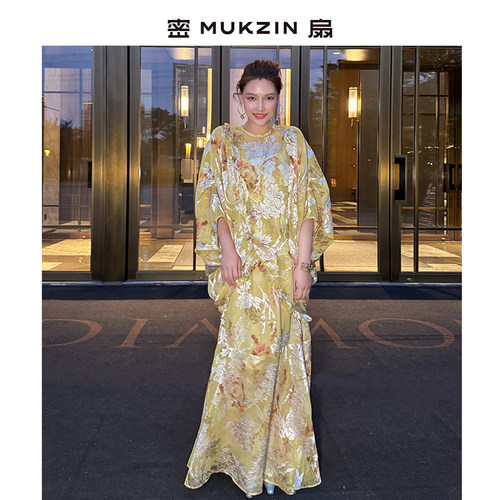 密扇2025夏新款新中式国风吊带裙