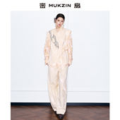 新款 小众百搭设计感套装 国风中式 密扇2026年春季 交领无袖 坎肩马甲