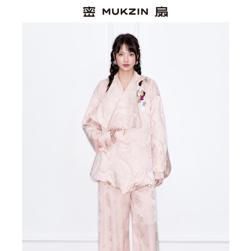 新中式不规则领百搭休闲羽绒服