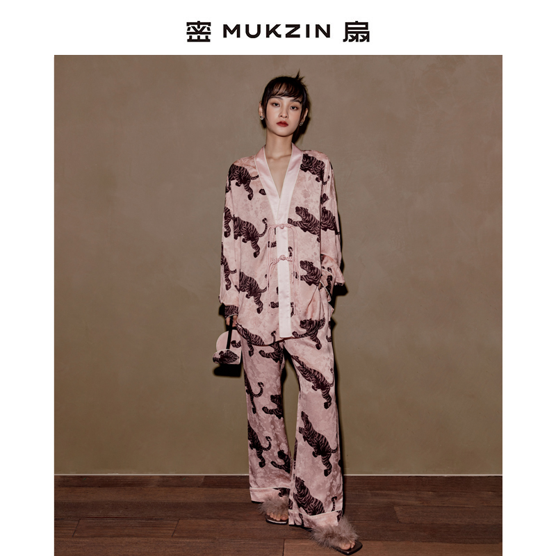 睡衣裤家居服密扇新中式