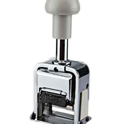 益而高EG076 6位自动号码机页码打号机编号进号打码器数字印章