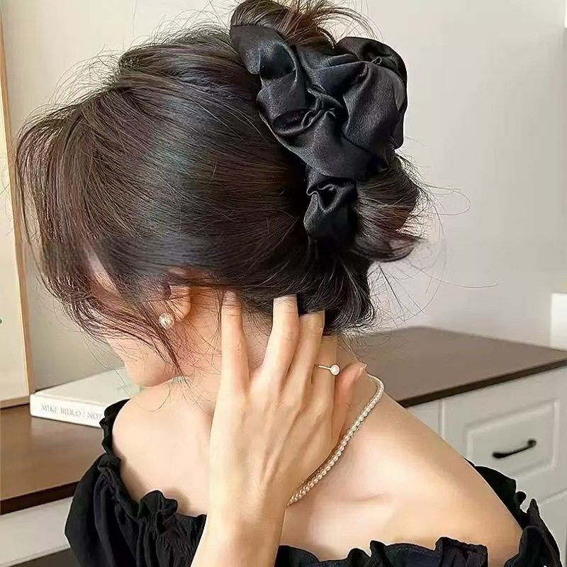 感布艺褶皱缎面泡泡抓夹女轻奢百搭头饰后脑勺盘发鲨鱼夹发卡,饰品/流行首饰/时尚饰品新,民族风发饰,淘宝优惠券,粉丝福利购,淘宝优惠卷