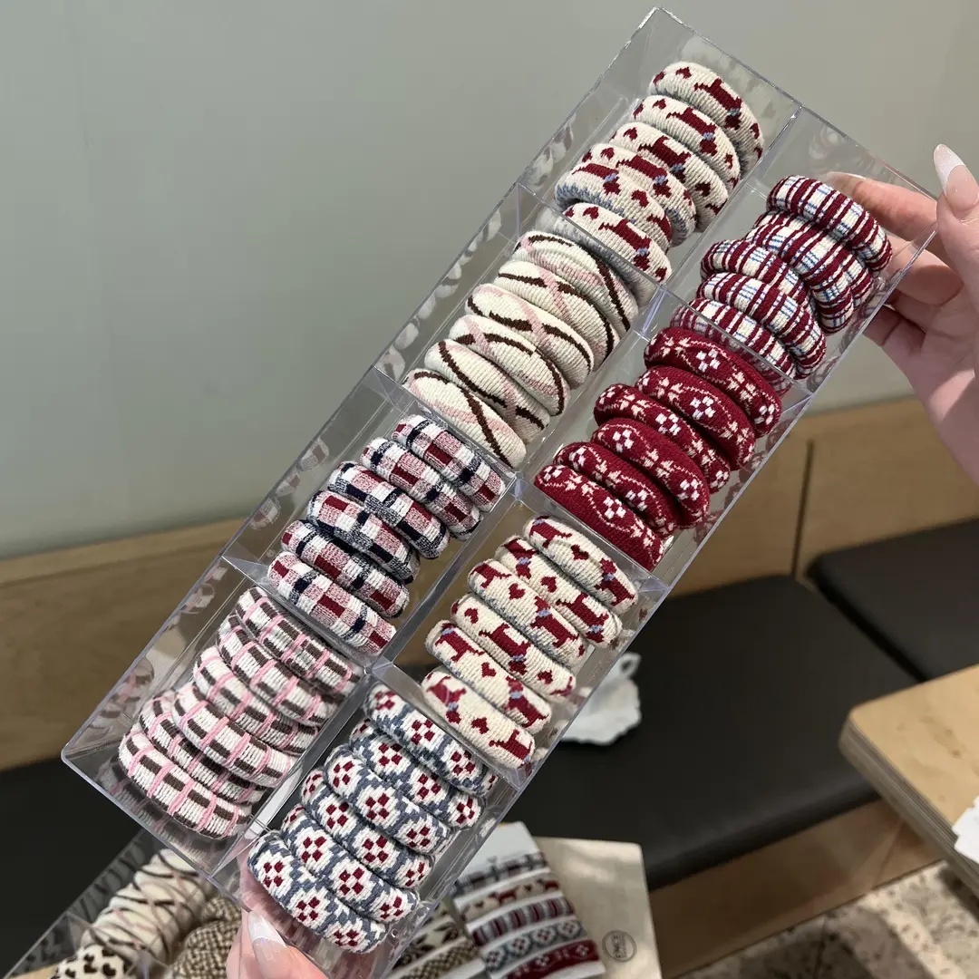 秋冬加粗加厚不伤发发圈头绳皮筋