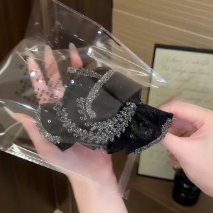 东方之珠高级感AB面轻奢风抓夹蝴蝶结头饰2025新款后脑勺发夹女