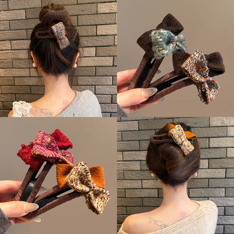 2025新款小香风蝴蝶结发夹高端鸭嘴夹发卡女高级感后脑勺抓夹头饰,饰品/流行首饰/时尚饰品新,发饰,淘宝优惠券,粉丝福利购,淘宝优惠卷