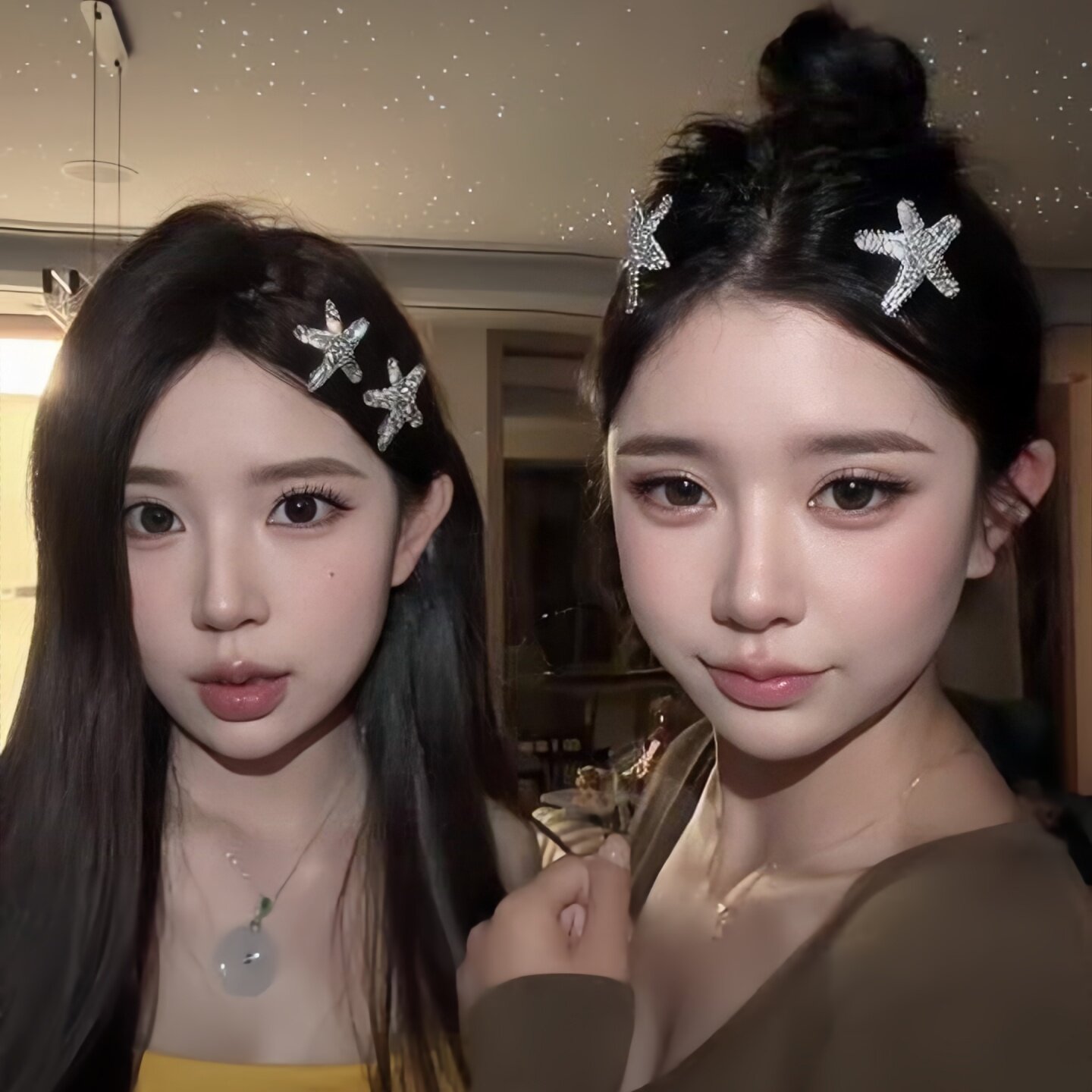 精致满钻海星发夹卡子刘海小夹子图片