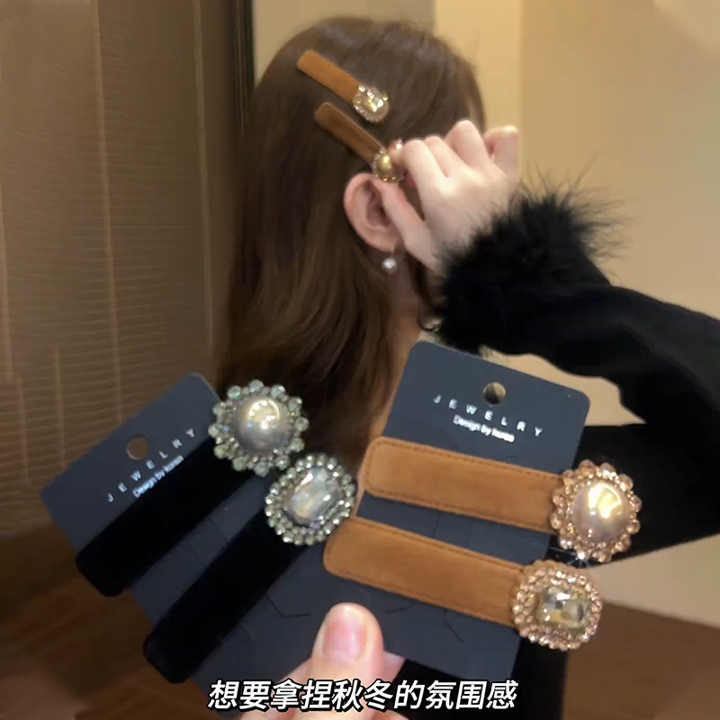 秋冬雅丹风复古刘海发夹头饰