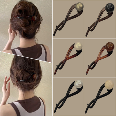 懒人一字扣发卡盘头发发夹扭扭夹