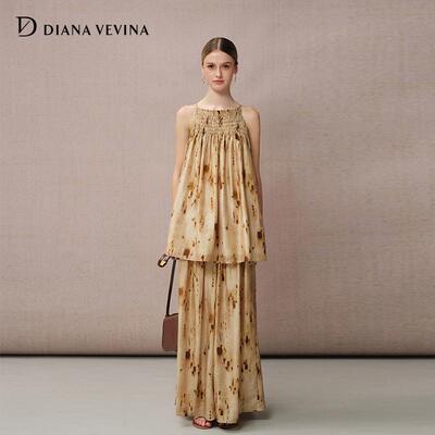 【熊黛林王艺瑾同款】DIANAVEVINA 春夏新款时尚套装女吊带长裤