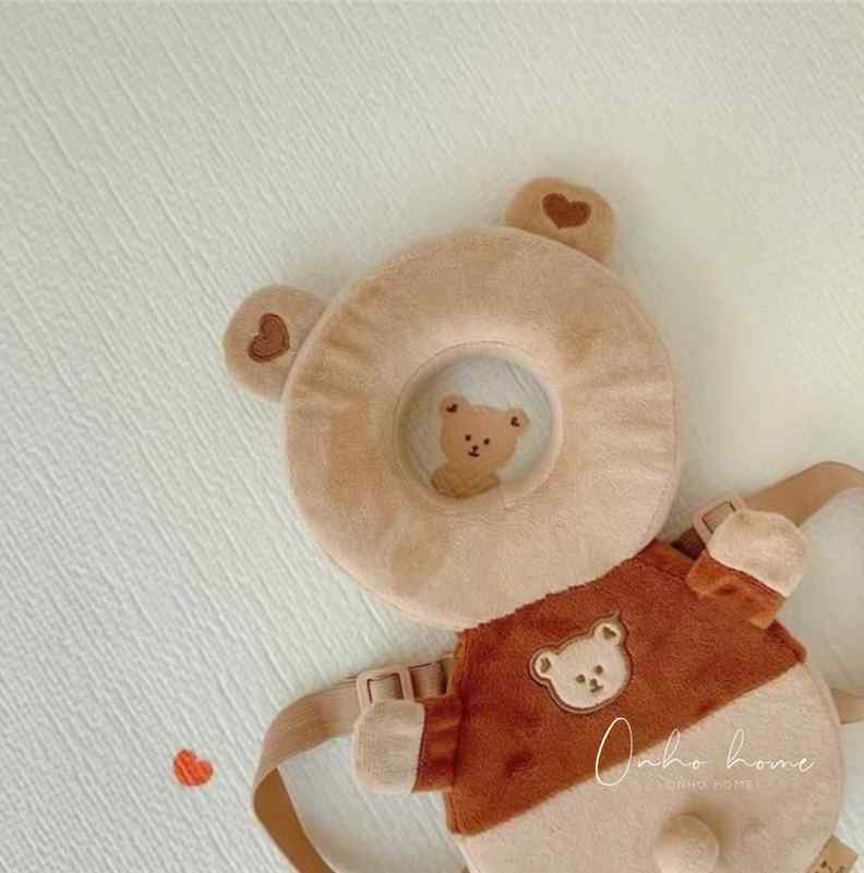 韩国ins童品宝宝实用学步神器头部保护枕头小熊护头防摔枕