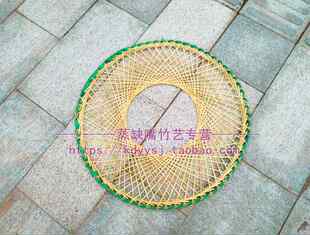 新版升级道具大侠帽舞蹈竹帽拍戏道具侠女影楼青青竹儿镂空竹斗笠